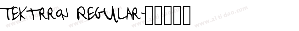 Tektrron Regular字体转换